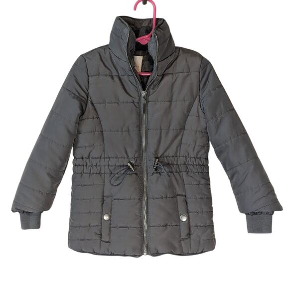 Copper Key Gray Zip Up Toddler Fuzzy Lined Collar Puffer Coat Size 2T/3T - Picture 1 of 9